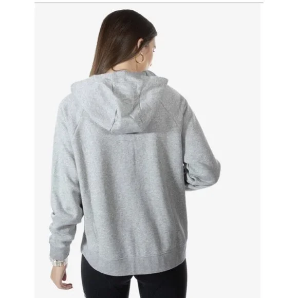 NIKE Sportswear Essential 1/4 Zip Fleece Hoodie DD5325-063 Women's Size L - Picture 3 of 6